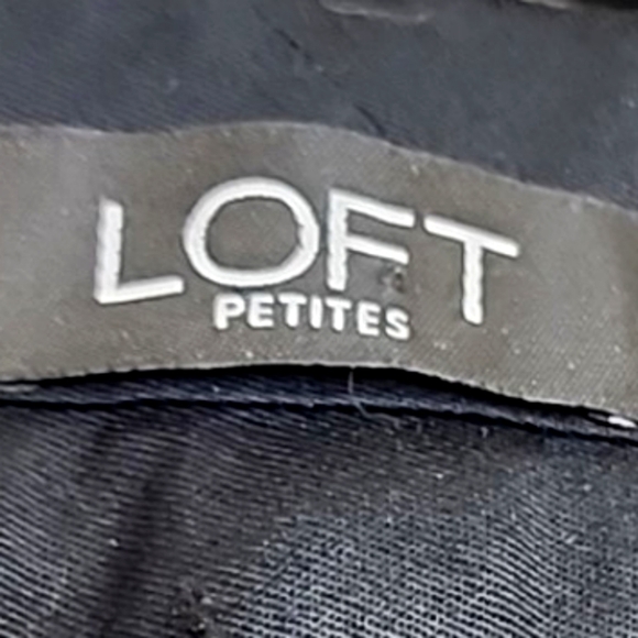 NEW LOFT High Waist Trouser Black Seasonless Classic Straight Wide Leg Preppy - Picture 7 of 16